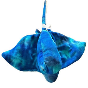 Fiesta blue and white Stingray plush
